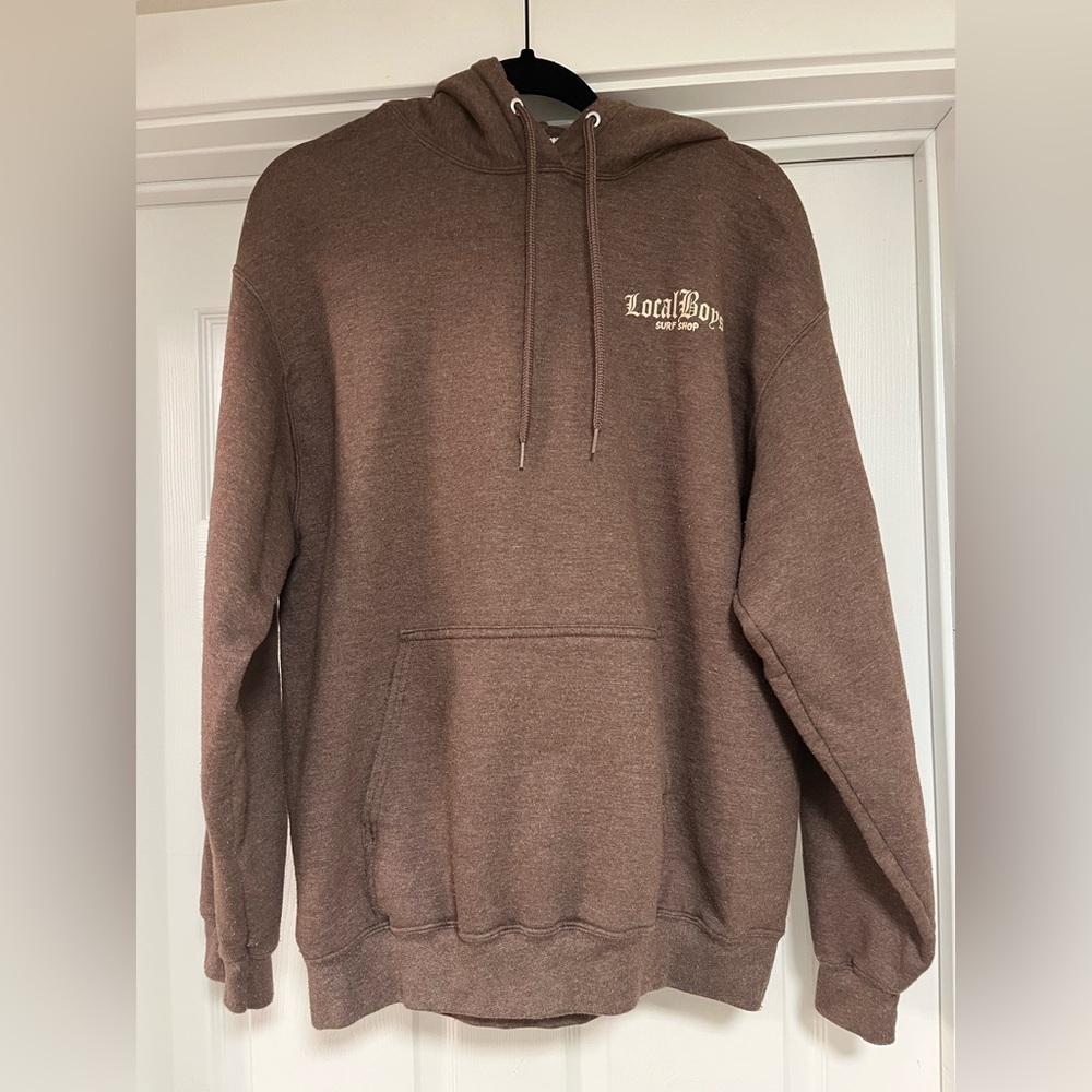 Brown Hoodie with Drawstring